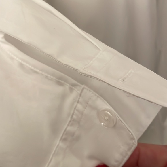White tuxedo shirt with pin tuck pleating - Picture 4 of 4